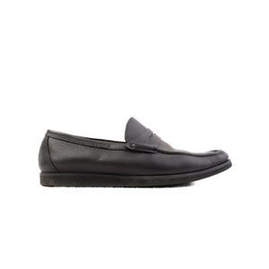 Excellent Aldo Brue Black Leather Loafers Size 39 for Men